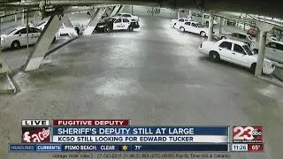 Video of Deputy Edward Tucker escaping from the back of a KCSO patrol car and leaving the jail