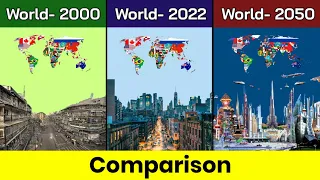 World 2000 vs World 2022 vs World 2050 | present vs past vs Future | Comparison | Data Duck 2.o