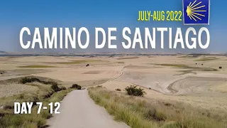 Camino de Santiago | The Meseta | Day 7-12 | Logroño to Carrión de los Condes | Walk with me. (2022)