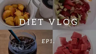 diet vlog ep.1🍎losing 4 kg for 4 days