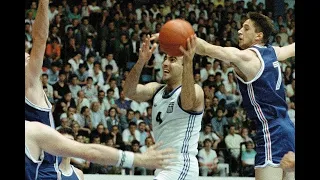 EUROBASKET'89: YUGOSLAVIA-HELLAS 103-68 (ΕΡΤ,20/6/89)