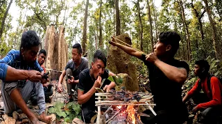 Wild Bird Hunting and Cooking in Jungle !! Survival Challenge !!