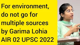 do not go for multiple sources by Garima Lohia AIR 02 UPSC 2022 #ias #upsc #lbsnaa #iasmotivation