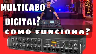 Como ligar um multicabo digital na X32 ou M32?