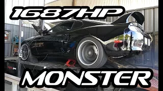 1687WHP MONSTER Supra BRUTAL Dyno Runs