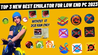 TOP 3 Best New Emulators For Low End PC For Free Fire  | 2GB / NO VT / Without Graphics Card 2023