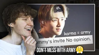 DON'T MESS WITH ARMY! (karma is an army | Reaction/Review)