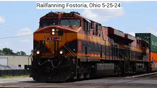 Railfanning Fostoria Ohio 5-25-24 FT. Switchers | NS 1065 | CPKC | SD40E | UP | And More!!!