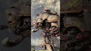 40k imperial knight valiant fallen to nurgle, converted into a knight tyrant for death guard chaos
