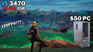 Playing Fortnite Ch5 S2 On A $50 Dell OptiPlex PC | Stretched Resolution | Performance Mode i5 3470