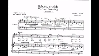 Sebben, crudele (Antonio Caldara ) - Piano Accompaniment in E minor