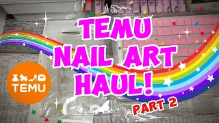 HUGE TEMU NAIL ART HAUL! RANDOM NAIL ART STUFFS TODAY!!