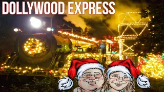 Dollywood Express Christmas Train Ride thru Dollywood Smoky Mountain Christmas 2019