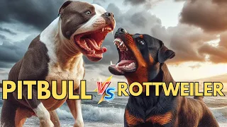 Pitbull Terrier Dog vs Rottweiler - Difference Between Pitbull and Rottweiler