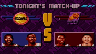 NBA Jam Tournament Edition GENESIS Playthrough - Houston Rockets vs Phoenix Suns