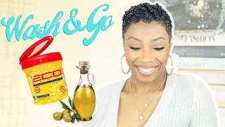 Wash 'N Go Tapered TWA | Easy Method