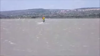 Windsurfing at Leucate Le Goulet (France)