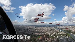 Flying Over Paris And London With The Red Arrows! | Forces TV