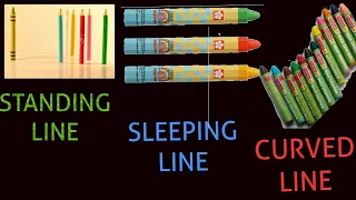 Standing Line | Sleeping Line | Slanting Line | Curved Line | For Kids In Hindi