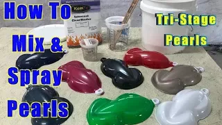 How To Mix & Spray Pearl Paint - Metal Flake - Chameleon Color Shift - Dry Pearl Pigment - UreChem