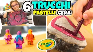 6 TRUCCHI CON I PASTELLI A CERA Crayola: Creazioni Facili e Incredibili