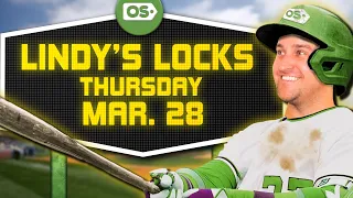 MLB Picks for EVERY Game Thursday 3/28 | Best MLB Bets & Predictions | Lindy's Locks