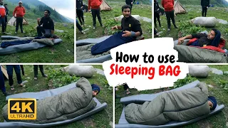 How to use Sleeping BAG | Trekkers of India ft. Kundan Trek Leader