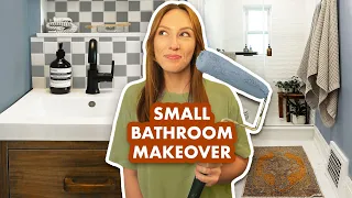 my small colorful bathroom makeover