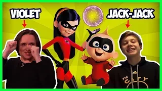 The Incredibles Voice Cast Funny Moments (Jack-Jack, Violet & Edna Mode)