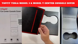 Topfit Tesla Model 3 Center Console Cover Review!