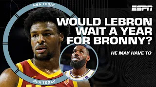 Perk on LeBron wanting to play with Bronny 🗣️ 'He needs to SACRIFICE & wait!' | NBA Today