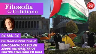 Filosofia do cotidiano: Democracia dos EUA em xeque: universitários contra genocídio em Gaza