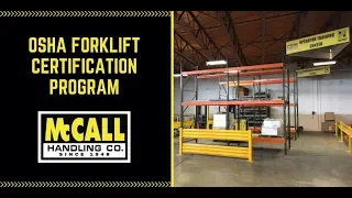 OSHA Forklift Certification & Forklift Training Program