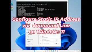 How to configure static IP Address via command line on windows 11?