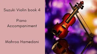 Suzuki violin book 4, piano accompaniment, Lullaby by Schubert