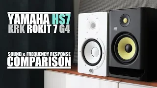 KRK Rokit 7 G4 RP7G4 vs Yamaha HS7  ||  Sound & Frequency Response Comparison