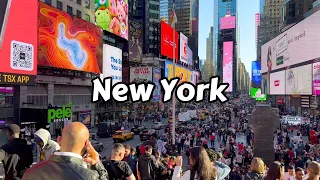 New York City Times Square 4k - Virtual Walking Tour