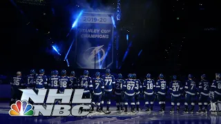 Tampa Bay Lightning pay tribute to heroes, reveal 2020 Stanley Cup banner | NBC Sports