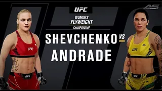 UFC 261 - Valentina Shevchenko vs Jessica Andrade - Sim 2 - 4K 60FPS - AllSportsStation