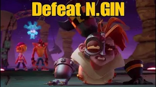Crash Bandicoot 4 It's About Time - Defeat N.GIN, Stage Dive BOSS FIGHT (No Deaths)