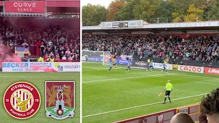 2 RED CARDS, FLARES, PITCH INVADERS + LIMBS IN TOP OF TABLE CLASH! Stevenage 2-3 Northampton Town