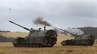 Artillery "Msta-S", "Gvozdika" and MLRS "Uragan"