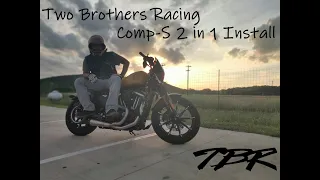 Two Brothers Racing Comp-S 2 into 1 on Harley Iron 883 | Stage 1 COMPLETE