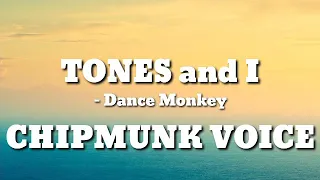 TONES and I - Dance Monkey Lyrics (CHIPMUNK VOICE)