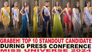 TOP 10 STANDOUT CANDIDATE DURING PRESS CONFERENCE MISS UNIVERSE 2024