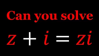 Solving for a Complex Number #8