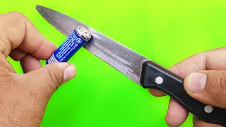 Razor-Sharp Knife Sharpening Method in 3 Minutes! Increase your level to 100 with this method