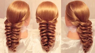 Коса на резинках "Ступени" и причёска из косы | Лена Роговая | Hairstyles by REM | Copyright ©