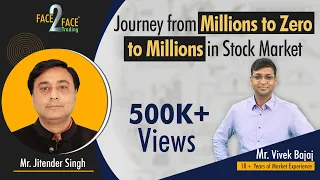 Journey from Millions to Zero to Millions in Stock Market #Face2Face with Jitendder Singh