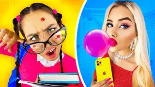 ¡Estudiante NERD vs POPULAR! || Momentos divertidos de estudiantes y trucos de RATATA BOOM